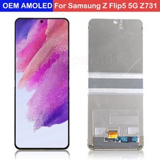 OEM AMOLED For Samsung Galxxy Z Flip5 5G F731U/W/U1/B/W LCD Display Touch Screen