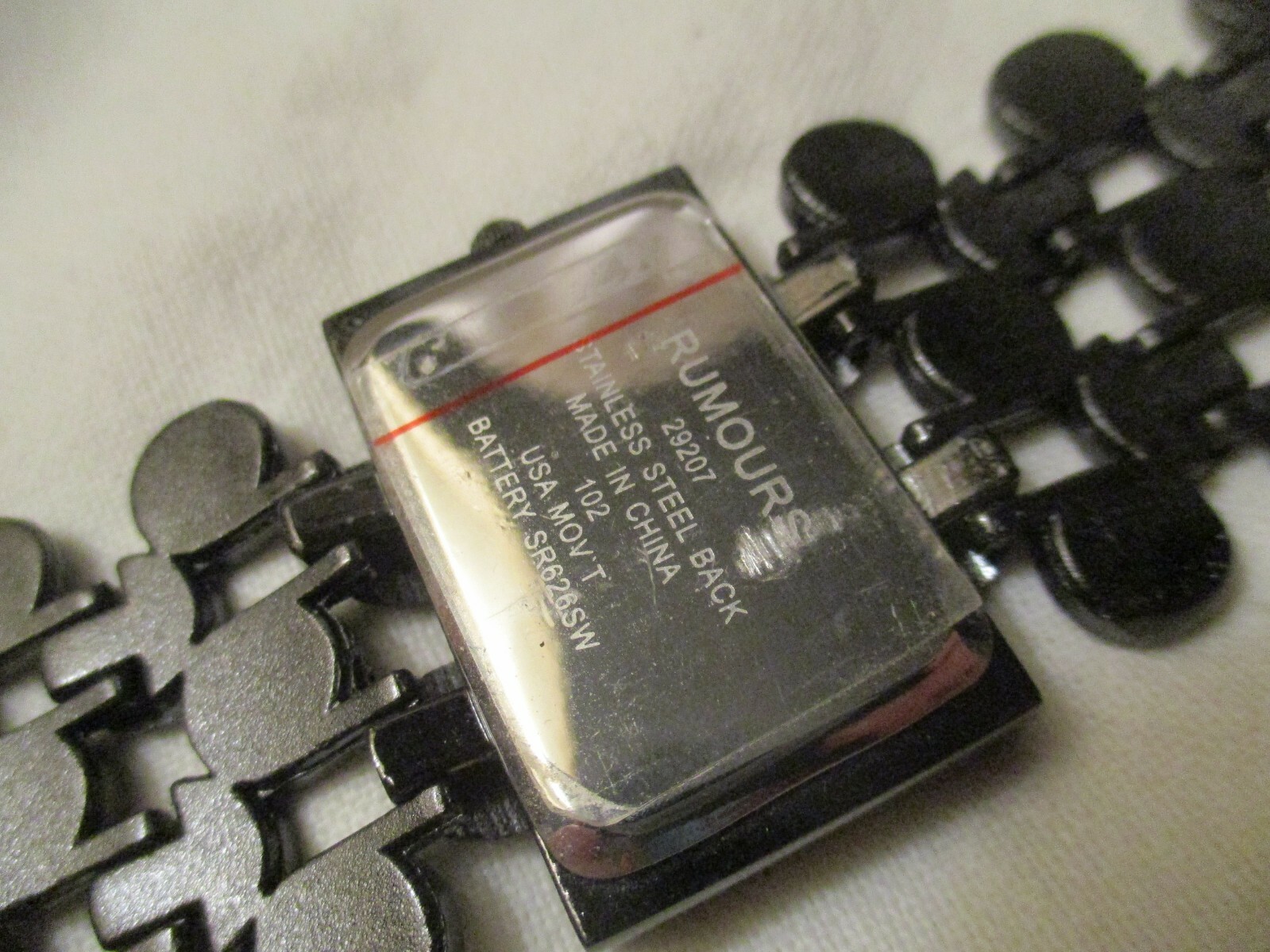 Rumours Wristwatch Rectangular Face Black Circle … - image 5