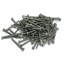 (PKG of 100) 2-56 x 1" Machine Screw, Phillips Pan Head, 18-8 Stainless Steel