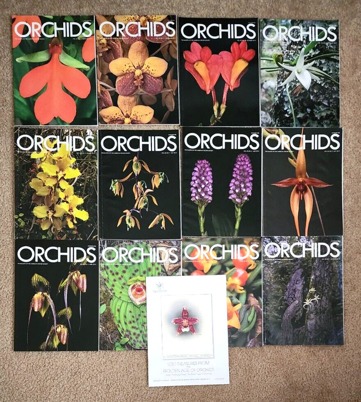 Lot of 13 ORCHIDS Magazines American Orchid Society ALL of 2013 VOL 82 +Special