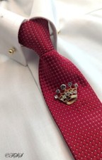 ADULTS EQUESTRIAN READY TIED ZIP SHOWING TIE- RED PIN DOT