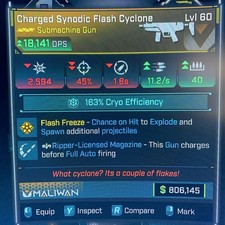 Borderlands 4⭐️LVL 60 MAX DMG FLASH CYCLONE SMG⭐️TODAS LAS PLATAFORMAS