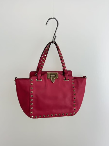 VALENTINO GARAVANI Shoulder Bag, Leather, Pink