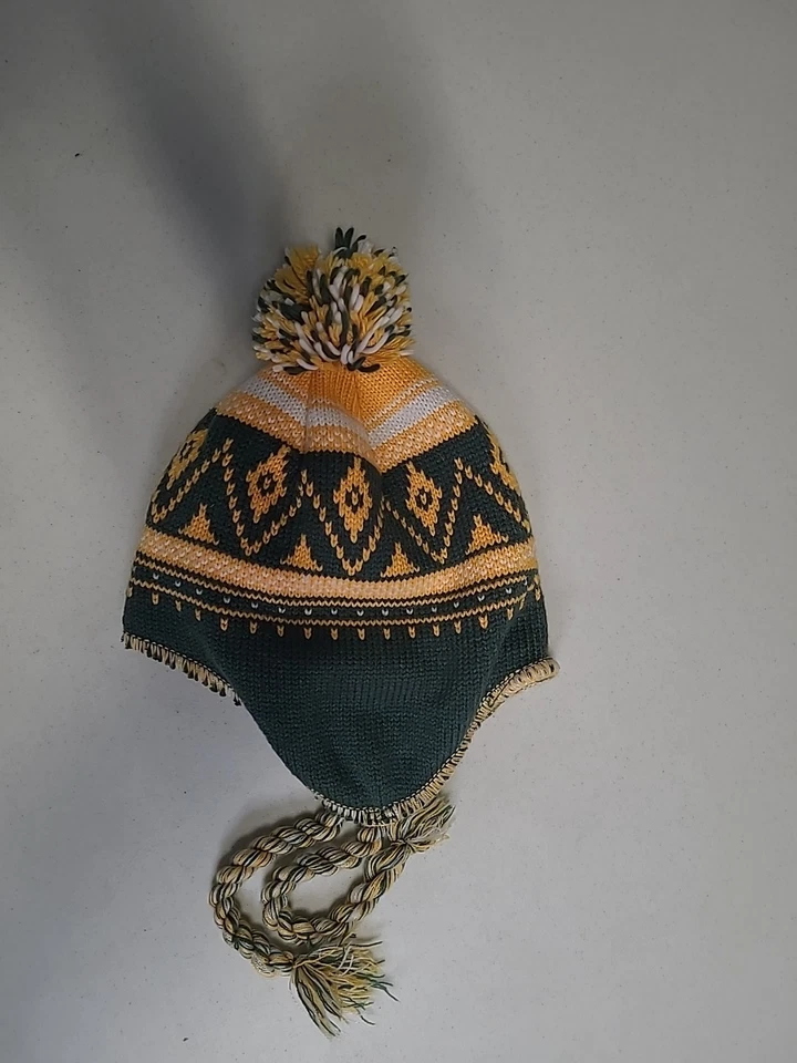 NFL Green Bay Packers Reebok Gorro Borla Sombrero Pom Bordado Forrado de Vellón Foto 2 de 4