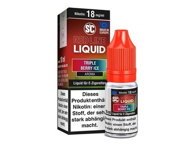 SC - Red Line Nikotin - Triple Berry Ice - Liquid (10er Packung)