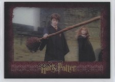 2007 Artbox The World of Harry Potter 3D Sorcerer's Stone levitates broom sq1