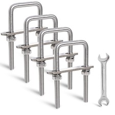 Srztxu 4 Sets M8 Square U-boltsu-bolts 1.5 Inch Wide304 X 40mm X 100mm Srztxu 4 Sets M8 Square U-boltsu-bolts 1.5 Inch Wide304 X 40mm X 100mm