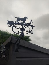 Decorative Weathervane - Dog - Black metal
