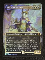 Ms. Bumbleflower (Borderless Foil) #003/356 - Commander: Bloomburrow