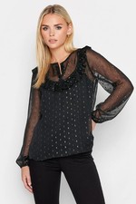 PixieGirl Metallic Spot Print Blouse