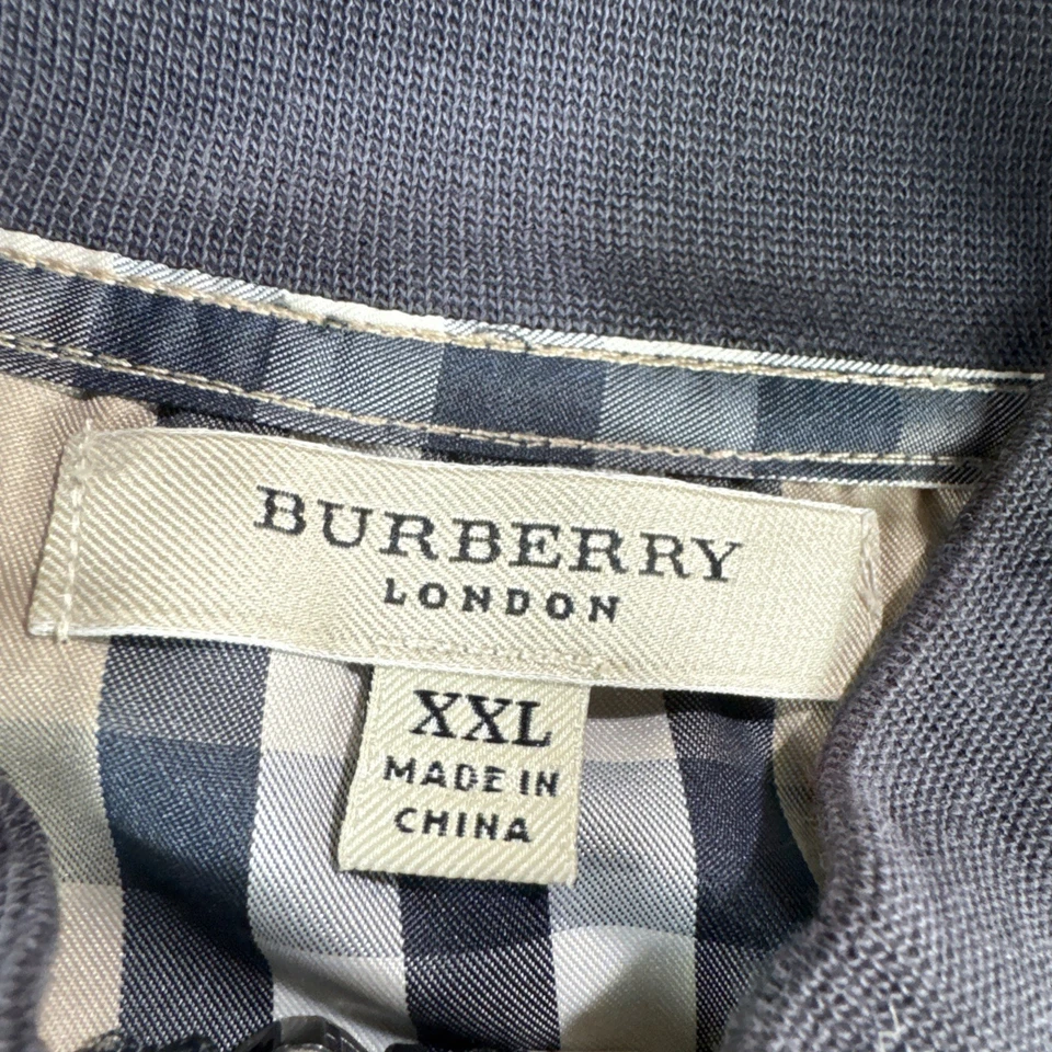 Sudadera Pullover Ecuestre Burberry London Vintage 1/4 Cremallera Para Hombre XXL LEER Foto 4 de 4