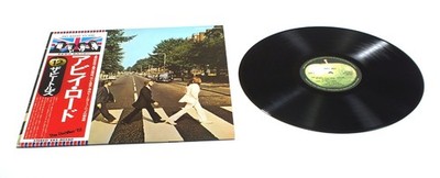 THE BEATLES ''Abbey Road'' VERY CLEAN  1976 JAPAN reissue w/ OBI & Insert