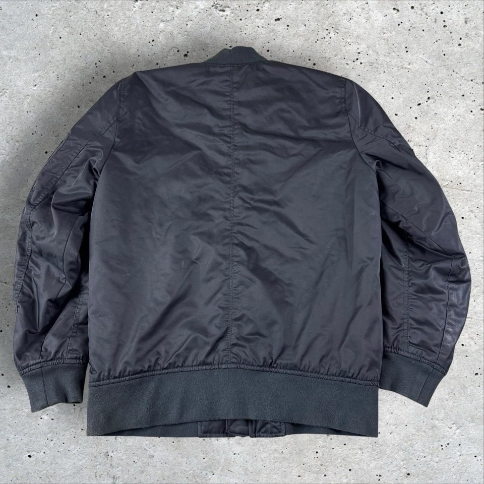 Abercrombie & Fitch Black Bomber Jacket Men’s Small Quilted Flight - Image 2 of 4