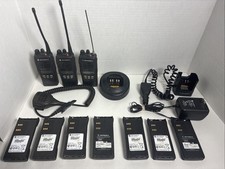 Motorola Handie Talkie HT1250 LS+ Lote de 3 con Baterías, Cargadores, Etc | Probado