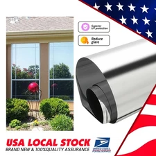 Silver One Way Mirror Privacy Home Commercial Window Tint Film Reflect sunlight