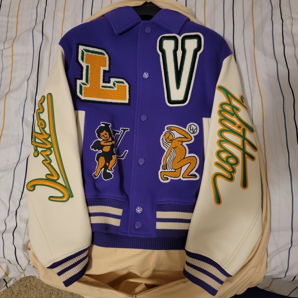 ルイ ヴィトン ミリタリージャケット ブルゾン 44 LOUIS VUITTON Louis Vuitton X Virgil Abloh sz 44/small AW22 runway purple frog