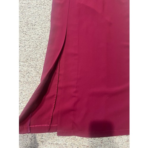 Amanda Uprichard x REVOLVE Cherri Strapless Gown Front Slit Aubergine Size M - Picture 6 of 11