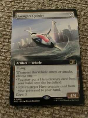 Avengers Quinjet - Hammer Of Nazahn Extended Art Marvel Super Heroes Mtg Nm 0426