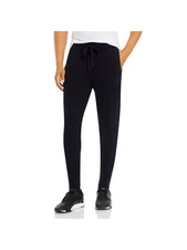 Designer Brand Mens Black Drawstring, Wool Blend Joggers S