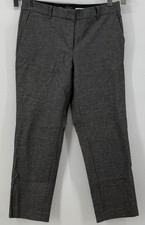 Ann Taylor Curvy Womens Dress Pants Size 6 Charcoal Gray Straight Leg Slacks