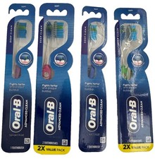 6 ct. Oral-B Advanced Clean Deep Clean Soft Toothbrushes 2 Value Packs New