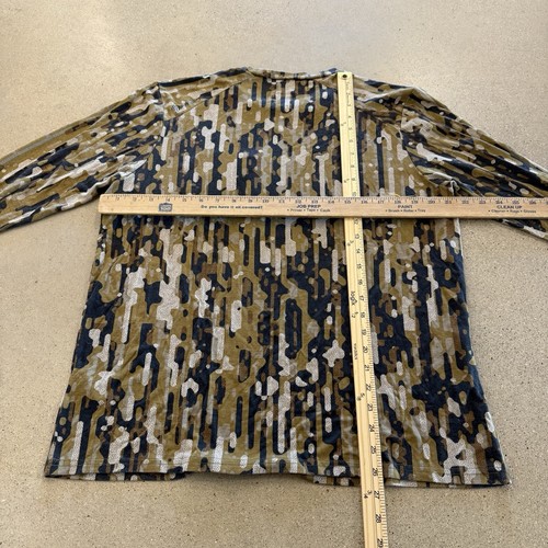 Duck Camp Lightweight Performance Bamboo Crew Shirt Mens Size L Woodland Camo - Picture 4 of 4