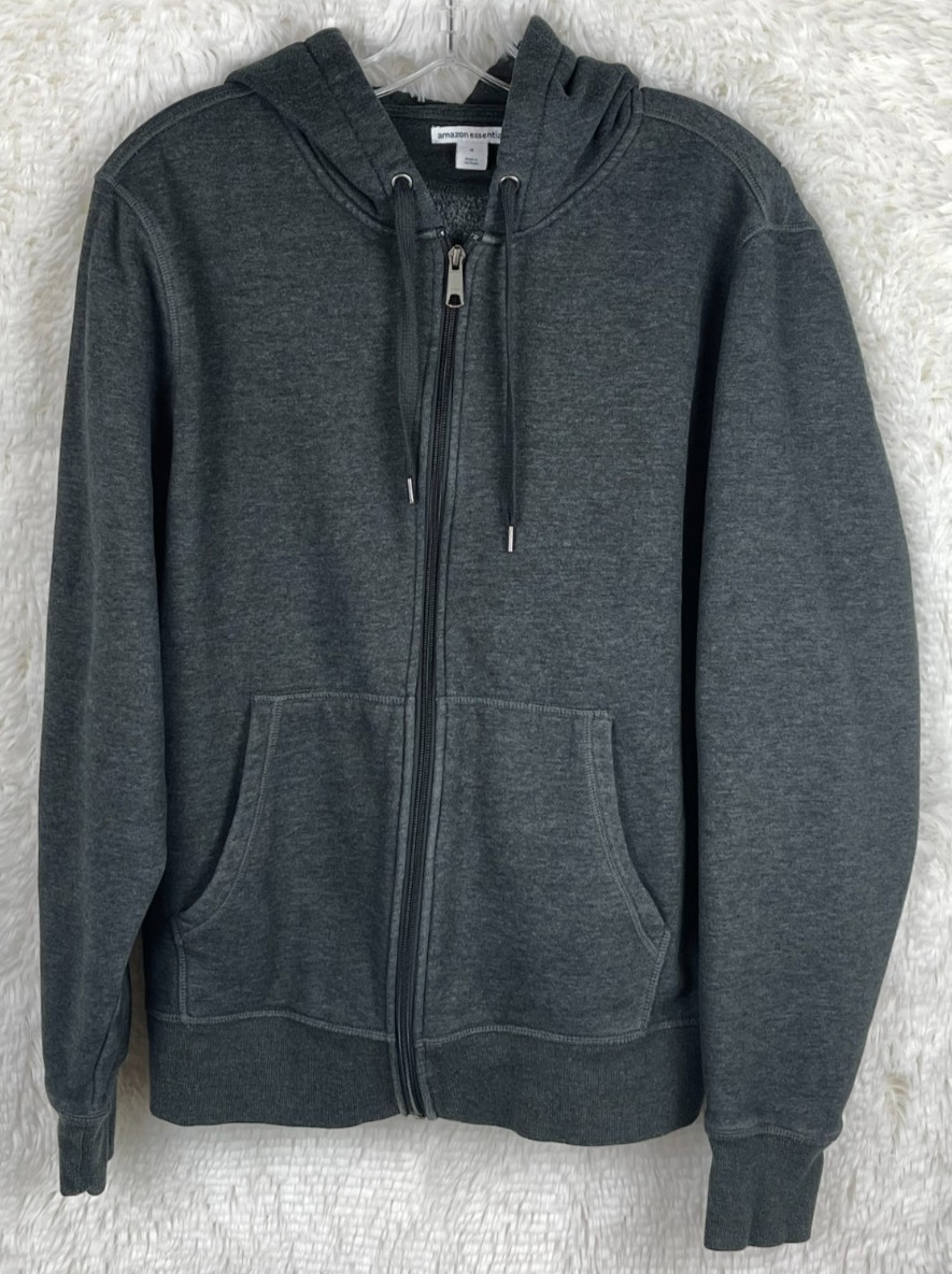 Amazon Essentials Mens Medium Zip Front Hoodie Da… - image 1