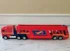 Hot Wheels Semi-Truck Trailer Car Hauler Vintage 1986 Red Carrying Case 19" EUC