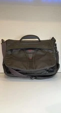 TUMI T-Tech Expandable Titanium Gray Laptop Messenger Bag Ballistic Nylon