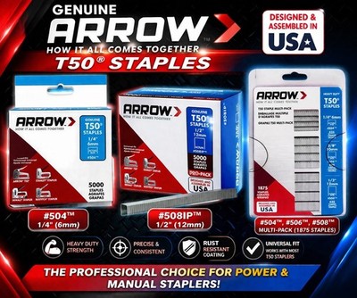arrow t50 Heftklammern 6mm 10mm 12mm plus Multipack