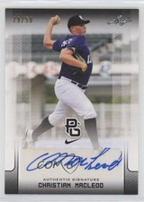 2017 Leaf Perfect Game National Showcase Black 29/50 Christian Macleod Auto 0c6