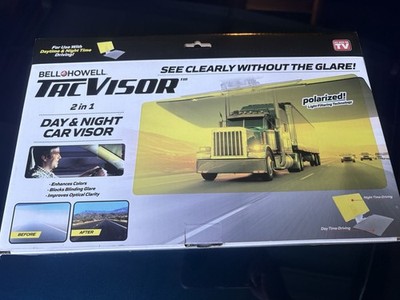 Bell + Howell Tacvisor Anti-Glare Car Visor for Day and Night Model #2092FEQ