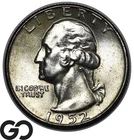 1952-D Washington Quarter, Solid Gem BU++
