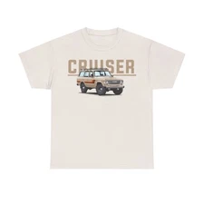 Toyota Land Cruiser 80 Series with Retro TRD Racing Stripes Car T-shirt
