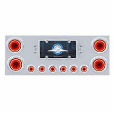 United Pacific 34497 Tail Panel Taillight Panels Stainless Steel Polished 23 LED