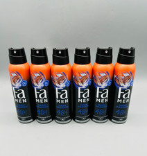 Fa MEN Dark Passion Deodorant & Bodyspray Deo 6x 150ml 6er Pack NEU
