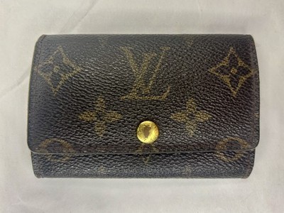 Louis Vuitton Monogram 6 Ring Key Holder Wallet Vintage Authentic