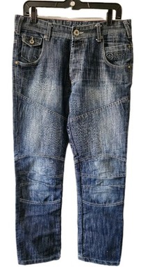 Mens Crosshatch Jeans ''Forward Thinking'' Black Label W33xL28 Shrink Mould 0387