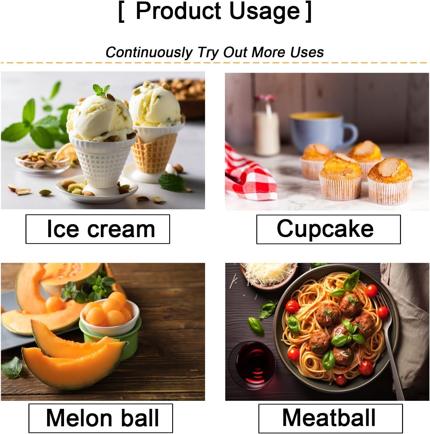 Large Cookie Scoop. 3 Tbsp Cookie Scoops for Baking, Cookie Dough Scoop, Cupc...