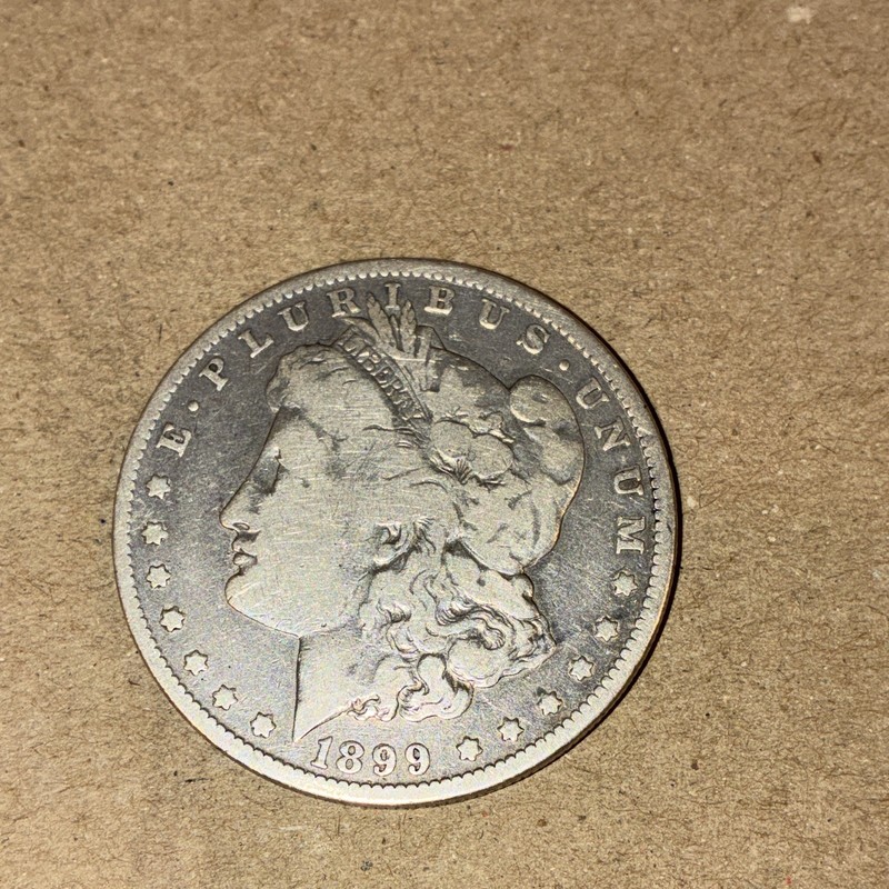 1899 Morgan Silver Dollar $1, Philadelphia Mint Business Strike, 0.9 Fine KM#110