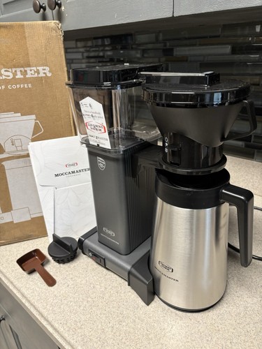 Moccamaster by Technivorm KBT Coffee Maker with Thermal Carafe, Grey, SN8191
