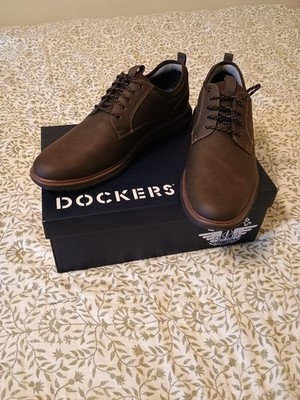 Men's Dockers Cooper Dress Shoe Brown Size 12M Brand New In Box