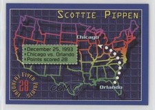 1993-94 Topps Stadium Club Frequent Flyer Points Scottie Pippen #4 HOF 0l1o