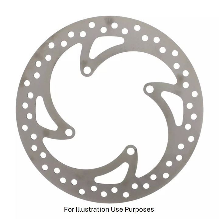 EBC MX/ATV/END Solid FR Brake Disc FLHS for Yamaha GT 125 Hammerhead 2012 - 2018