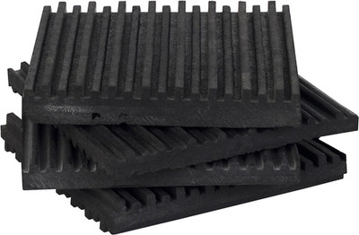 4 Pack of anti Vibration Pads 4'' X 4'' X 3/8'' All Rubber Vibration Isolation Pads