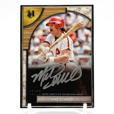 Mike Schmidt 2025 Topps Museum Collection Museum Framed Auto Silver Frame /15