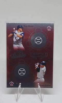 2002 Playoff Absolute Memorabilia - Team Tandems Troy Glaus, Darin Erstad #TT-1