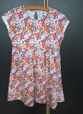 Mädchen  Kleid Blumen * Topolino * Gr. 128 * kurzarm * Sommer *