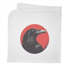 'Crow Portrait' Cotton Baby Blanket / Shawl BY00044694 