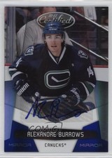 2010-11 Certified Mirror Blue Signatures 4/50 Alexandre Burrows #141 Auto 2d8